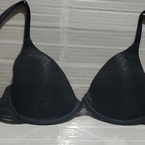 NATORI Lace Underwire T-shirt Black Women's Bra Size 32DDD